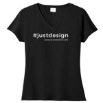 Ladies Just Design Black Shirt