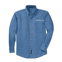 Unisex Port Authority® - Tall Long Sleeve Denim Shirt